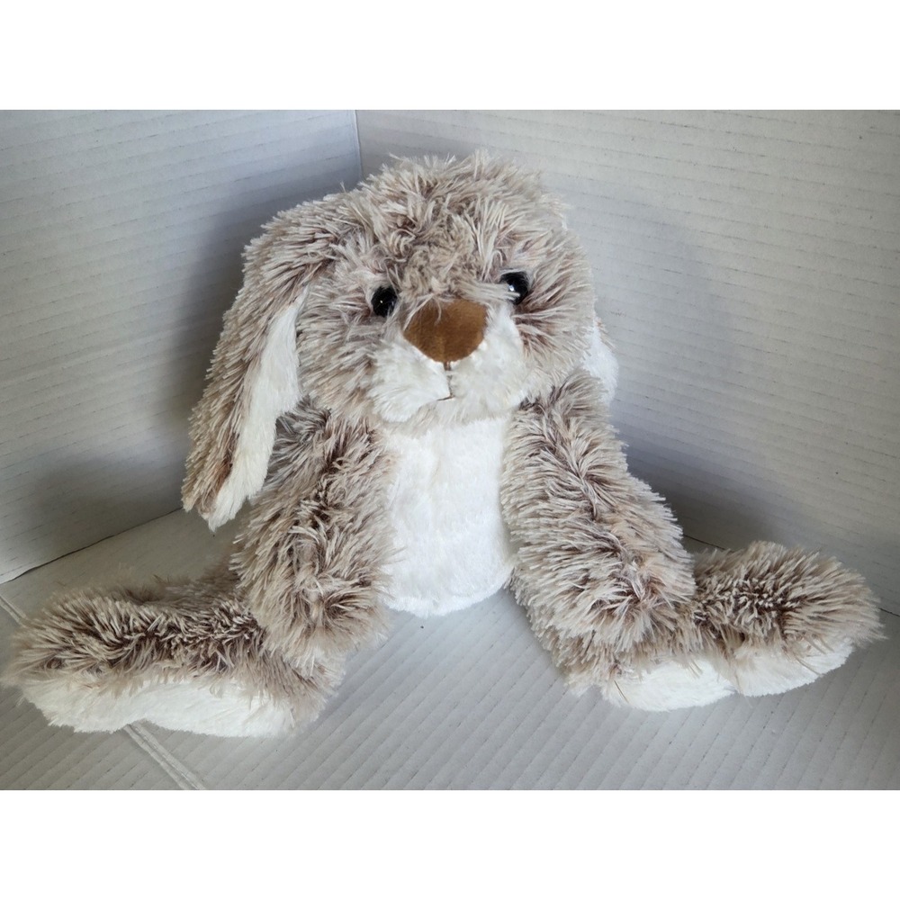 Melissa & Doug Burrow Bunny Rabbit 7674 Plush Floppy Ear Brown Plush Stuffed 9"